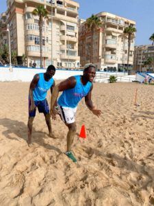 WhatsApp Image 2024 08 24 at 16.38.52 1 El trabajo del Melilla Baloncesto se traslada a la playa