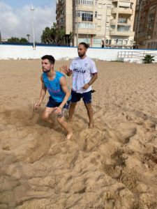 WhatsApp Image 2024 08 24 at 16.38.52 El trabajo del Melilla Baloncesto se traslada a la playa