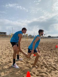 WhatsApp Image 2024 08 24 at 16.38.53 El trabajo del Melilla Baloncesto se traslada a la playa