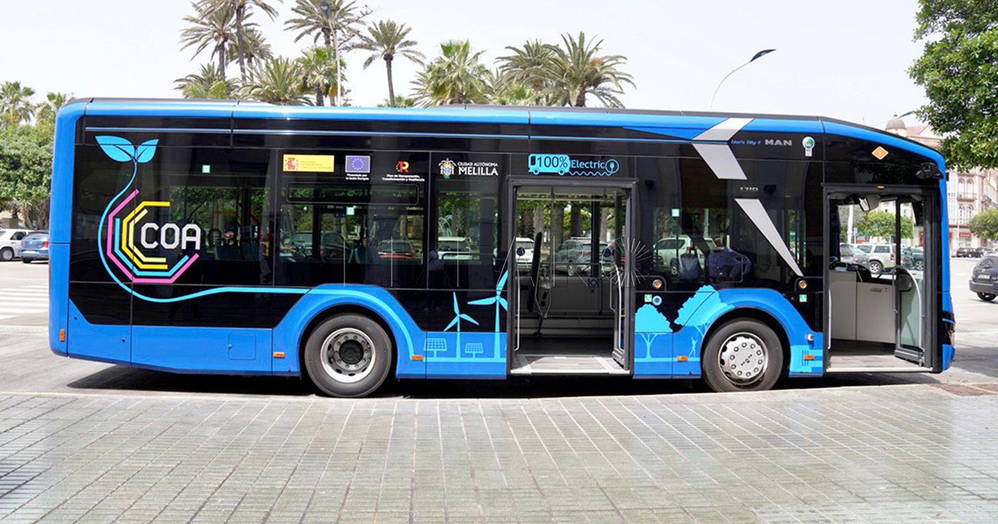 autobus electrico recorte Las pruebas de los autobuses eléctricos se posponen hasta después de la Feria