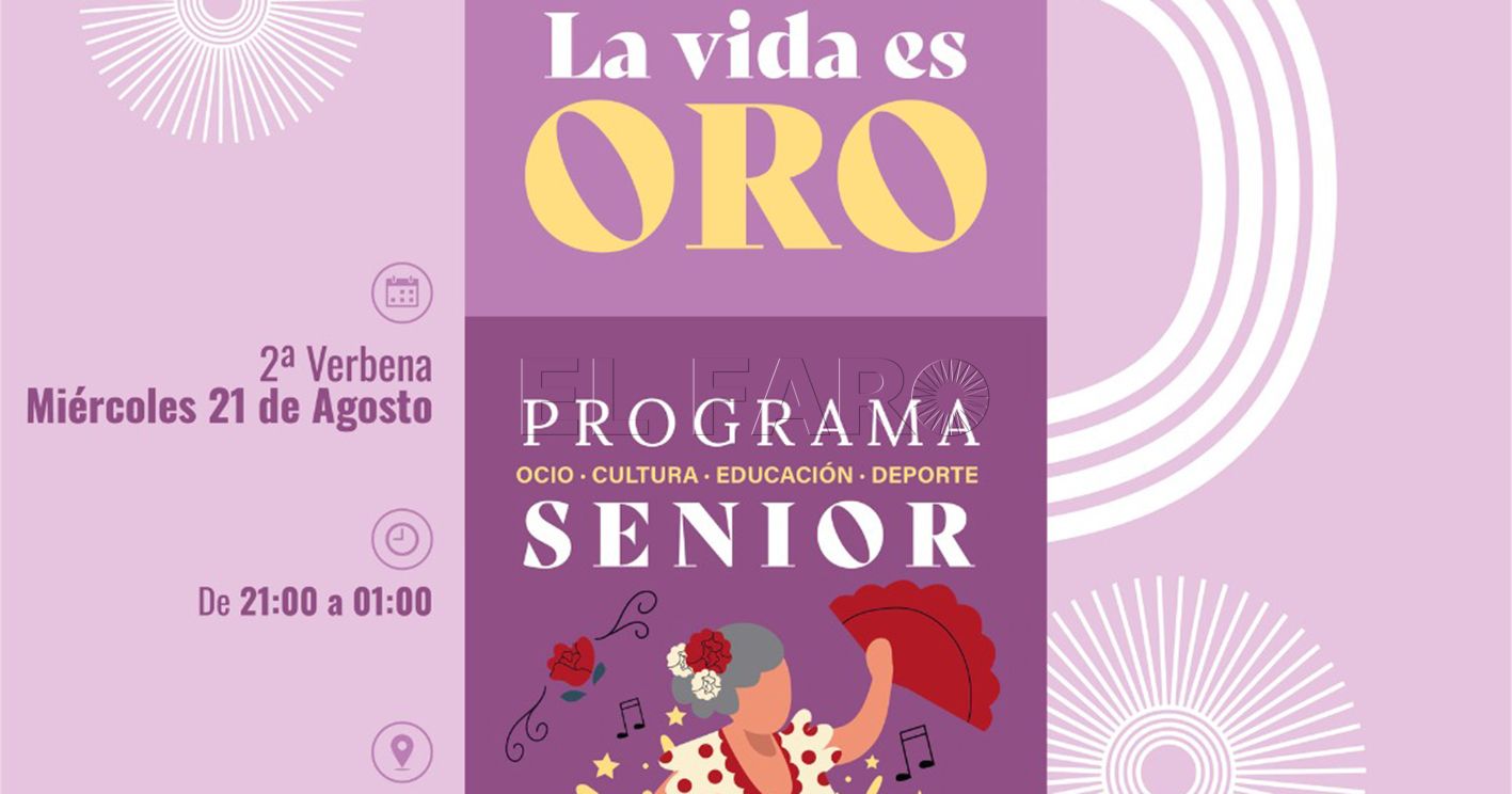 cartel la vida es oro recorte La Ciudad adelanta un día la segunda verbena 'La vida es oro'