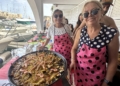 Ambiente RCMM Concurso Paellas10 Salva Muñoz y Juanlu Ruano ganan el 25 Concurso de Paellas de Feria en el Club Marítimo