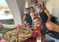 Ambiente RCMM Concurso Paellas15 Salva Muñoz y Juanlu Ruano ganan el 25 Concurso de Paellas de Feria en el Club Marítimo
