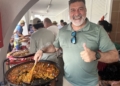 Ambiente RCMM Concurso Paellas6 Salva Muñoz y Juanlu Ruano ganan el 25 Concurso de Paellas de Feria en el Club Marítimo
