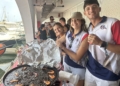Ambiente RCMM Concurso Paellas8 Salva Muñoz y Juanlu Ruano ganan el 25 Concurso de Paellas de Feria en el Club Marítimo
