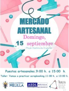Mercado Los artesanos de Melilla enseñarán las técnicas del Scrapbooking