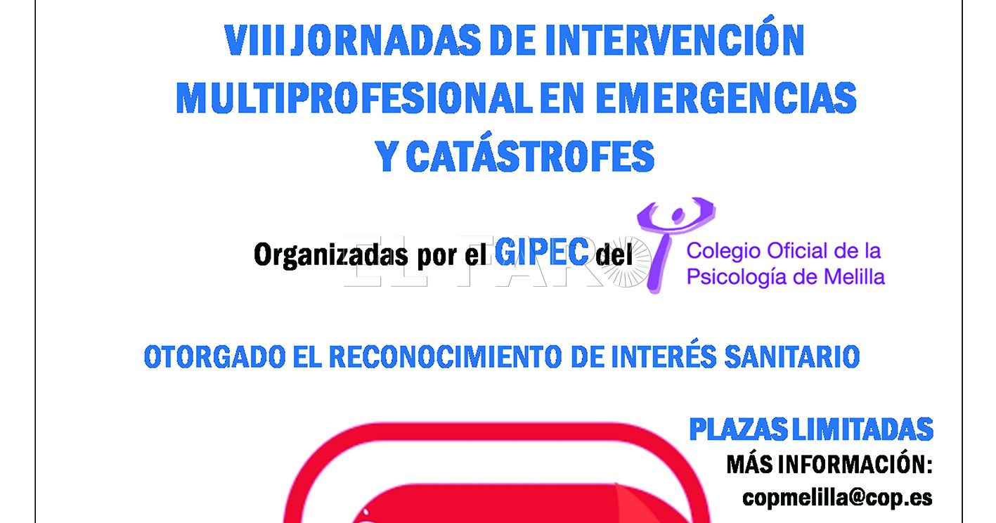cartel emergencias recorte 1 El Gipec organiza sus VIII Jornadas en Emergencias y Catástrofes