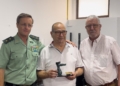 05 Reconocimiento al GC retirado Juan Jimenez Marin de la Asociacion de Hermandad de Veteranos Guardia Civil La Guardia Civil celebra con los veteranos un desayuno de hermandad