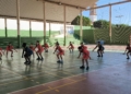 CALENTANDO ANTES DE COMPETIR 1 Los jóvenes halteras melillenses muestran su mejor versión