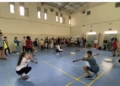 CLASE PRACTICA DE HALTEROFILIA EN EL ENRIQUE NIETO 3 La halterofilia se acerca al IES Enrique Nieto