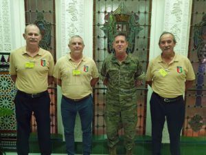 Comgemel 2 La Hermandad de Veteranos de los Regulares, recibida por el Comandante General
