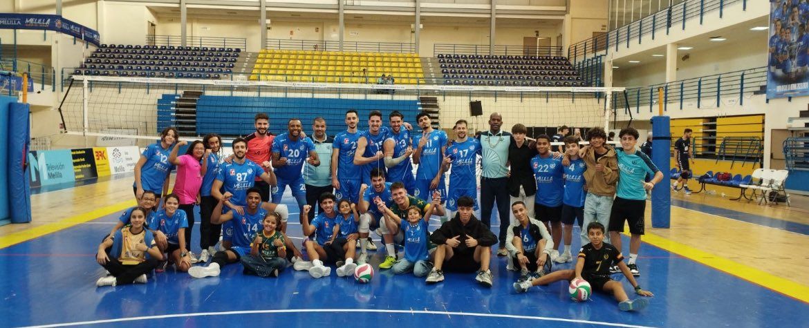 Ga1KVXkb0AA4ijn Primera victoria de la presente temporada para el CV Melilla