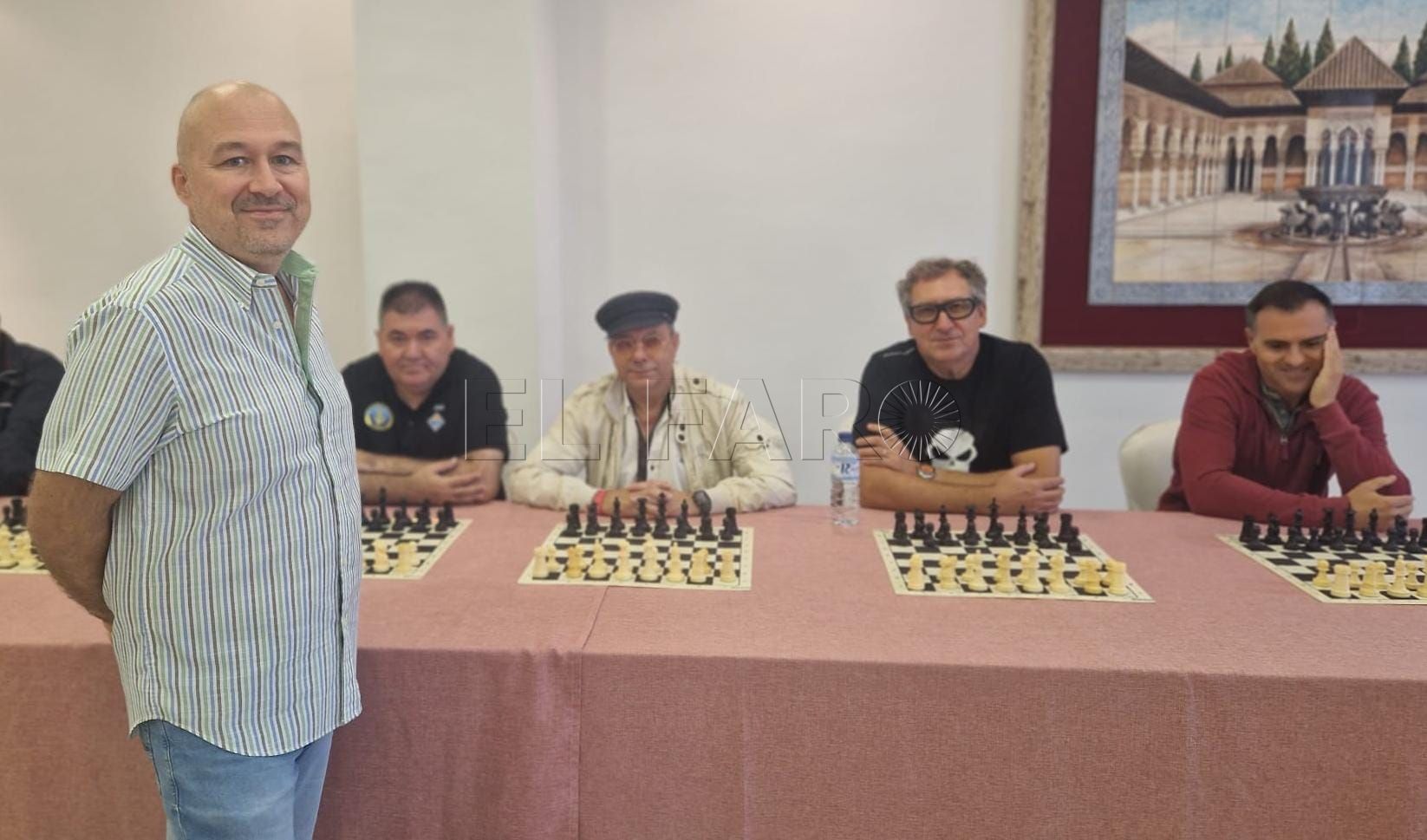 Partidas simultaneas con GM A Colovic Santa Teresa de Jesús, patrona de los ajedrecistas españoles