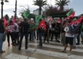 WhatsApp Image 2024 10 02 at 11.18.19 3 Unos 50 trabajadores del centro de menores La Purísima reclaman la municipalización del servicio con una marcha cangrejo a paso de tortuga
