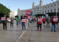 WhatsApp Image 2024 10 02 at 11.27.17 Unos 50 trabajadores del centro de menores La Purísima reclaman la municipalización del servicio con una marcha cangrejo a paso de tortuga