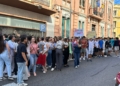 WhatsApp Image 2024 10 11 at 14.17.36 1 Un centenar de estudiantes se concentran en Melilla para exigir la publicación del nuevo modelo de la Ebau