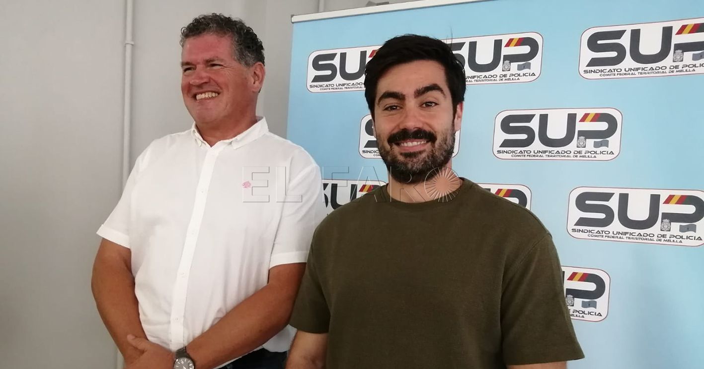 jesus ruiz barranco y victor rodrigo recorte El SUP admite que no existe la misma presión migratoria que antes de 2019