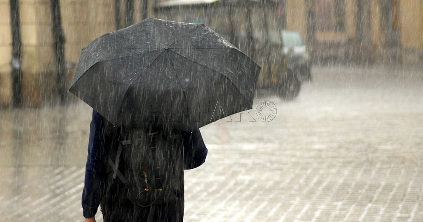 lluvia y viento recorte La Aemet establece la alerta amarilla para el lunes por la tarde