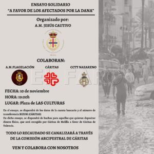 465223456 882630757310131 4661396385075455087 n Este domingo, concierto de marchas procesionales en Las Culturas en ayuda a Valencia