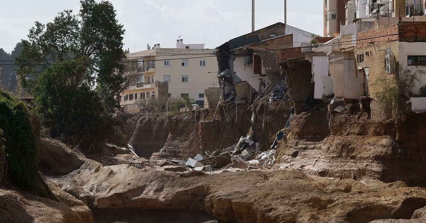 Fotografía de Chiva tras la dana, el pasado jueves. EFE/ Kai Försterling