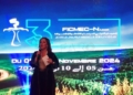 La presentadora Zubaida El Fathi Inauguración de la XIII Edición del Festival de Cine de Nador