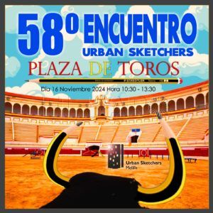 Plaza de toros sketchers La plaza de toros de Melilla, próximo escenario de inspiración para los Urban Sketchers