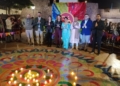 WhatsApp Image 2024 11 09 at 19.56.43 1 Melilla se acuerda de las víctimas de la DANA en el encendido de velas del Diwali