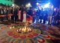 WhatsApp Image 2024 11 09 at 19.56.46 1 Melilla se acuerda de las víctimas de la DANA en el encendido de velas del Diwali