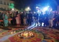 WhatsApp Image 2024 11 09 at 19.56.46 2 Melilla se acuerda de las víctimas de la DANA en el encendido de velas del Diwali