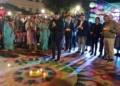 WhatsApp Image 2024 11 09 at 19.56.50 Melilla se acuerda de las víctimas de la DANA en el encendido de velas del Diwali