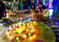 WhatsApp Image 2024 11 09 at 19.59.55 Melilla se acuerda de las víctimas de la DANA en el encendido de velas del Diwali