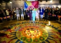 WhatsApp Image 2024 11 09 at 19.59.56 1 Melilla se acuerda de las víctimas de la DANA en el encendido de velas del Diwali