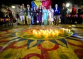 WhatsApp Image 2024 11 09 at 19.59.56 Melilla se acuerda de las víctimas de la DANA en el encendido de velas del Diwali