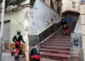 WhatsApp Image 2024 11 28 at 10.09.08 Los Bomberos balizan las escaleras que suben de la calle López Moreno a Ataque Seco