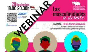 cartel formacion 25N sate Sate-Stes presenta las propuestas para erradicar desde la etapa educativa el "cáncer" de la violencia de género