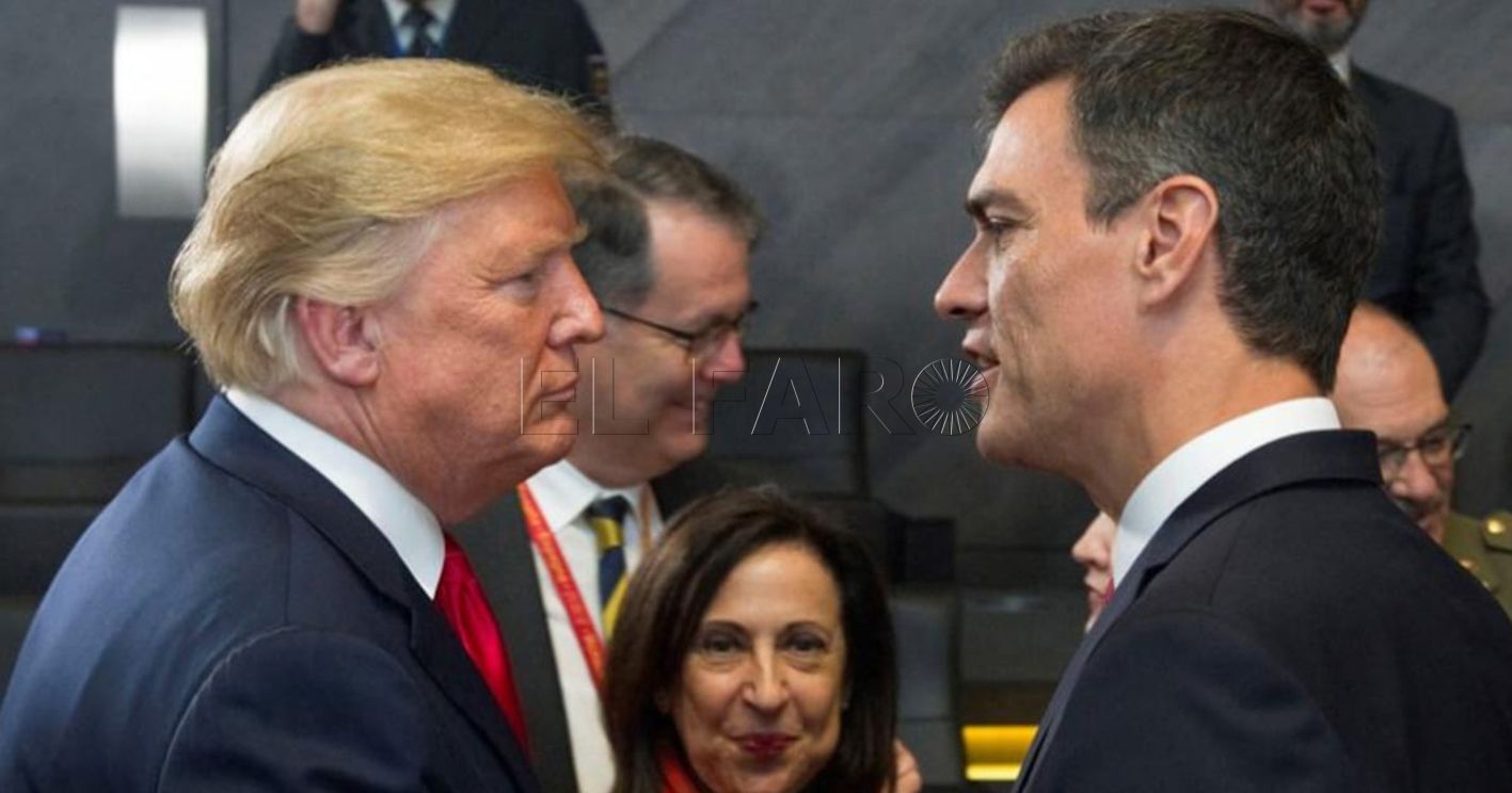 donald trump y pedro sanchez recorte La vuelta de Donald Trump cambia el escenario en el Sáhara Occidental