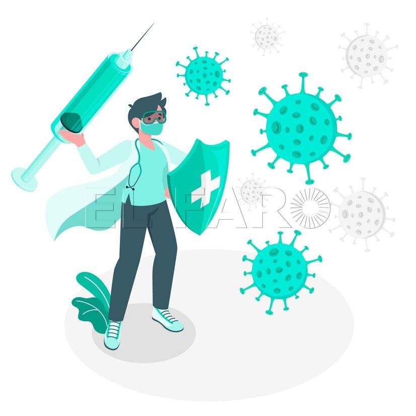 ilustracion concepto lucha contra coronavirus 114360 1779 Cómo preparar el sistema inmunitario de cara a los meses más fríos del año
