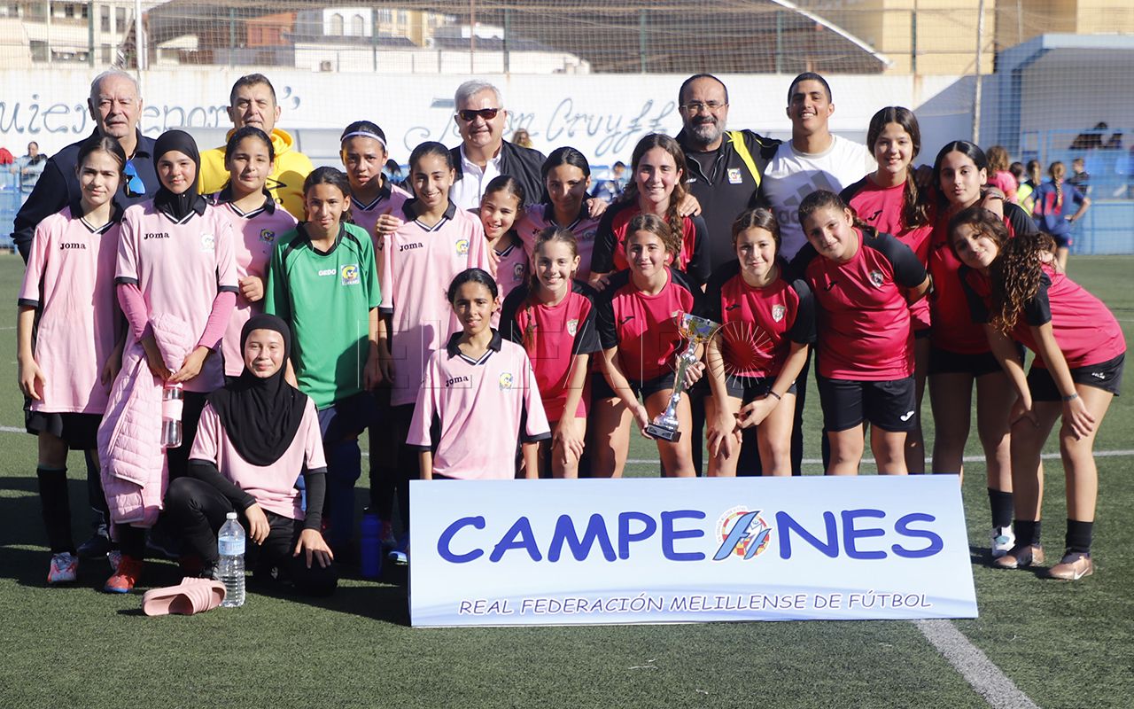 05 ESPIGUERA FEMINAS Y GIMNASTICO MELILLA Espiguera Féminas y Melilla City, últimos campeones de Copa RFEF