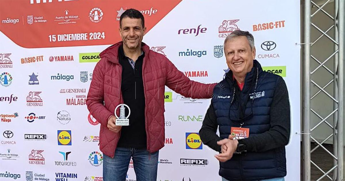 1 5 Ahmed Mohamed, tercera en su grupo en la Maratón de Málaga