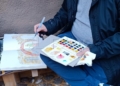 4cbb00d2 a1ff 4237 8517 c58268200f8e Los Urban Sketchers cierran el 2024 retratando el Belén del Foso del Hornabeque