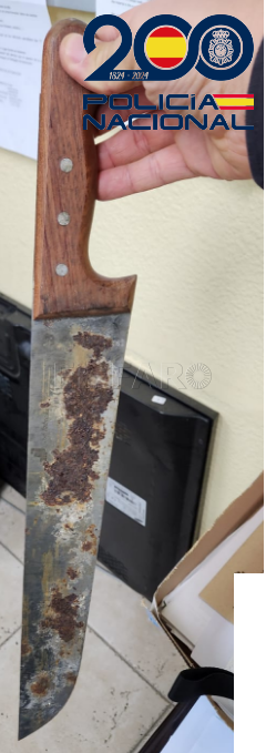 Cuchillo aprehendido Tres detenidos por riña tumultuaria con resultado de lesiones graves