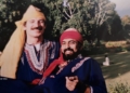 En los jardines de Kachemira Indiacon mi amigo Antonio Sanchez 1988 Ramesh Ramchand, 'El indio' en La Salle y 'El español' en la India