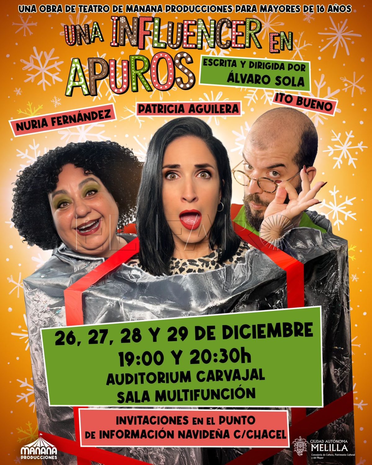 WhatsApp Image 2024 12 20 at 13.21.56 e1734697604593 'Una influencer en apuros', la nueva obra de Álvaro Sola que se estrena el 26 de diciembre