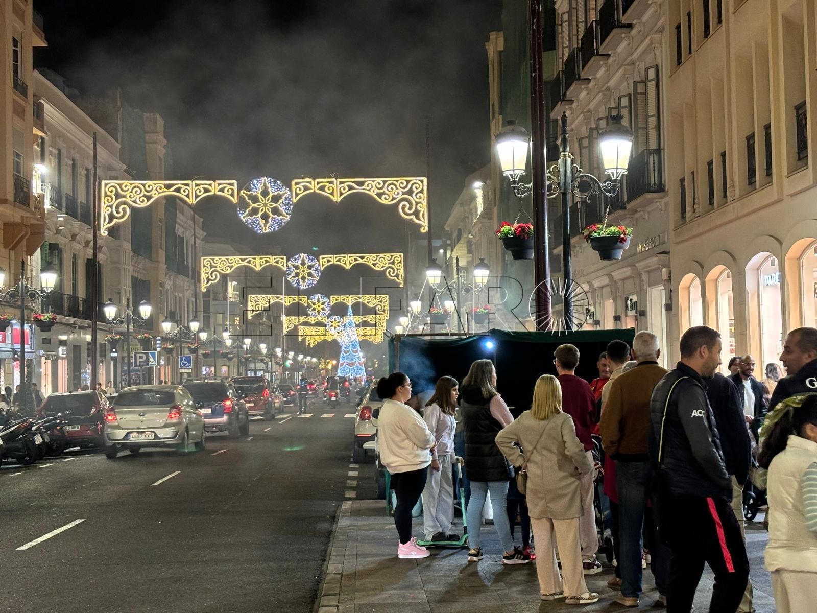 luces navidad Diciembre, la luz