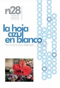 portada revista n. 28 El artista melillense Francisco Peinado, presente en la revista de poesía literaria 'La Hoja Azul en Blanco'