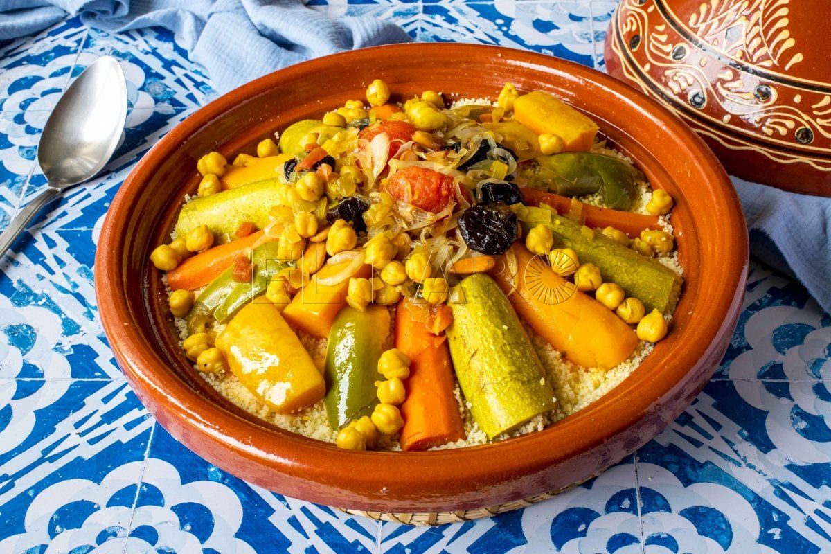 presentacion principal del cuscus de verduras Los sabores de Melilla: Un testimonio de la convivencia entre diferentes culturas
