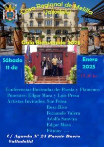 Casa de melilla en valladolid acto La Casa de Melilla en Valladolid inaugura el 2025 con una gala de poesía y flamenco