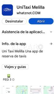 app unitaxi Ya se puede descargar la app de Unitaxi Melilla