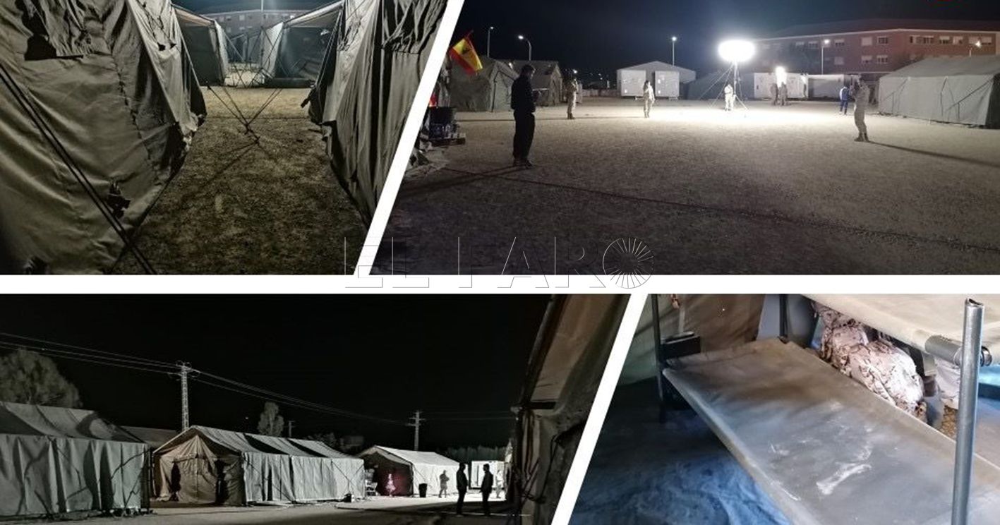 atme campamento valencia recorte ATME critica las malas condiciones de vida de los militares en Valencia más de 75 días después de la DANA