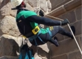 01 Practicas de Rapel Rápel, escalada y rescate en el mar por parte de la Guardia Civil
